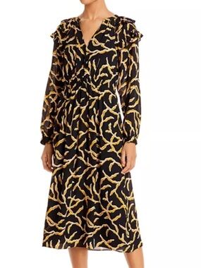 Ba&sh Candice Printed Dress Size 4